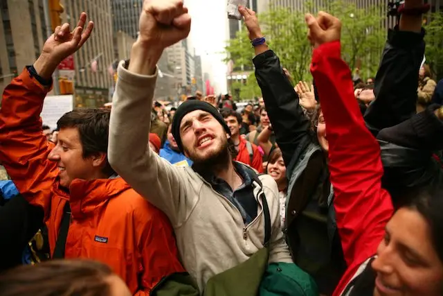 An Occupy protest in 2011
